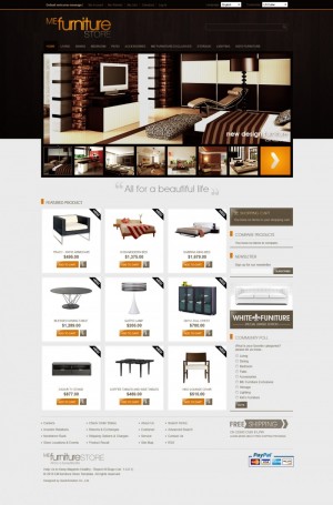 黑色家居 magento